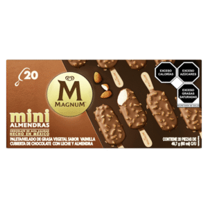 Holanda Paletas Mini Magnum Con Almendras 20 Pzas