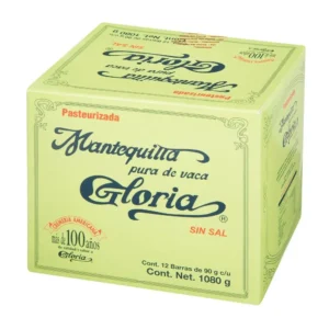 Mantequilla Gloria sin Sal 12/90 G