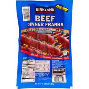 Kirkland Signature Salchicha De Res 14 Pzas 1.72 KG