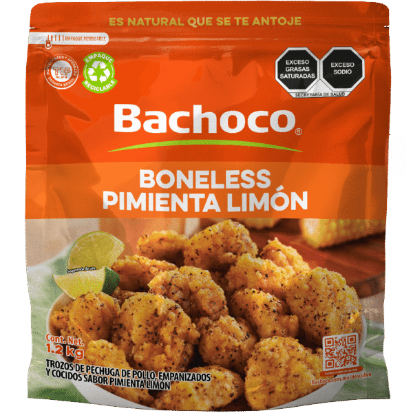 Bachoco Boneless Pechuga Pollo Pimienta Limon 1.2 kg