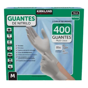 Kirkland Signature Guantes de Nitrilo Medianos 400 pzas