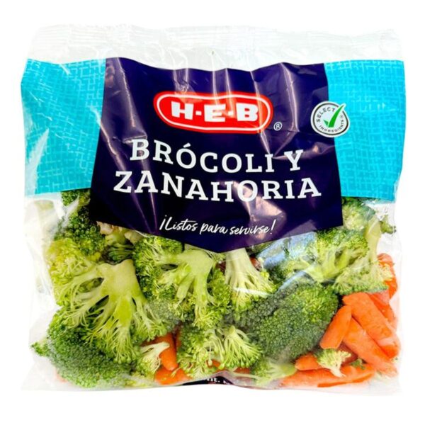 HEB Brócoli Florete y Zanahoria Baby 454 g