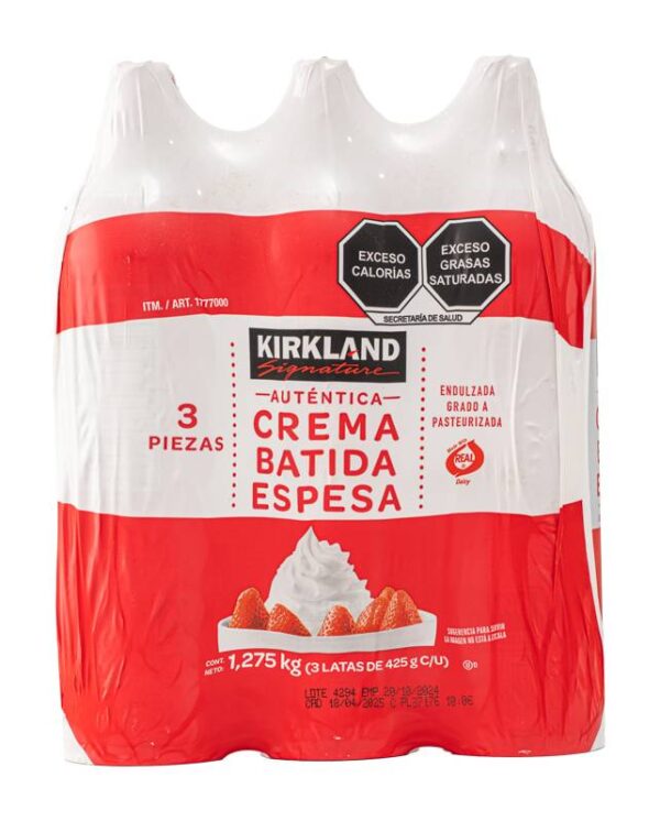Kirkland Signature Crema Batida Espesa 3/425 ML