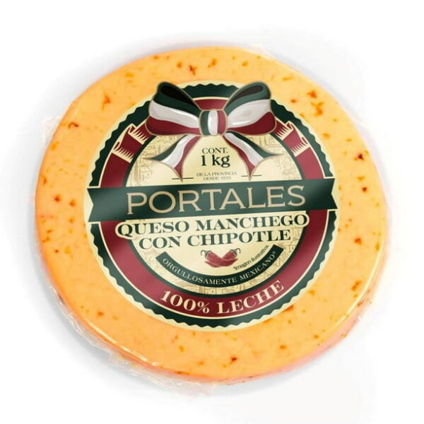 Queso Manchego Portales con Chipotle 1 kg