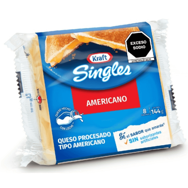Queso Americano Kraft Singles 144 Queso American 144 g