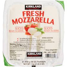 Kirkland Signature Queso Mozarella Fresco Rebanado 2 De 510 g