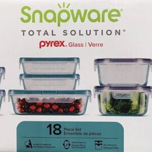 Snapware Pyrex Recipientes De Vidrio 18 pzas 