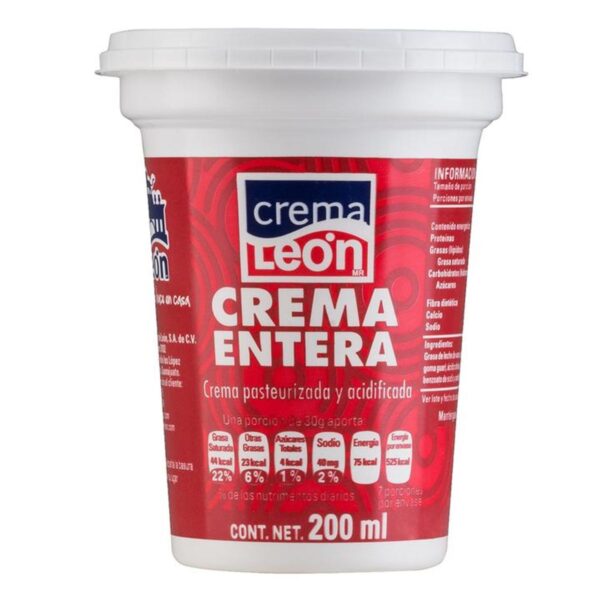 Crema León Acida 200 Ml