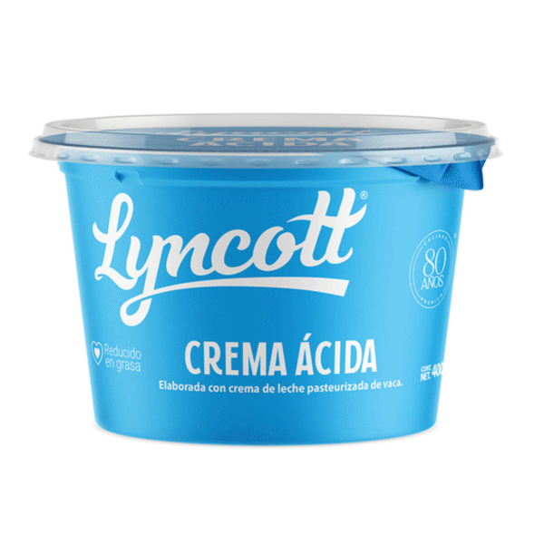 Lyncott Crema Ácida Reducida en Grasa 400 g