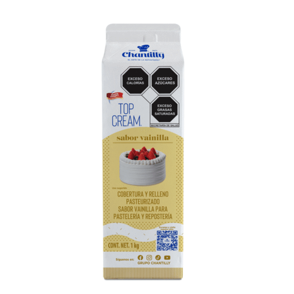 Crema Para Batir Sabor Vainilla 1 kg