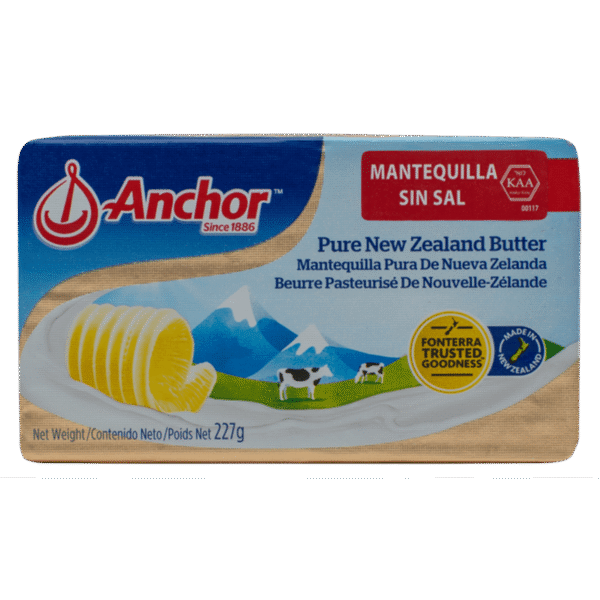 Anchor Mantequilla Sin Sal 227 g