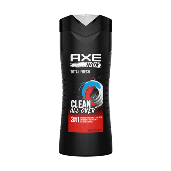 Axe Shampoo 3en1 Total Fresh 473 Ml