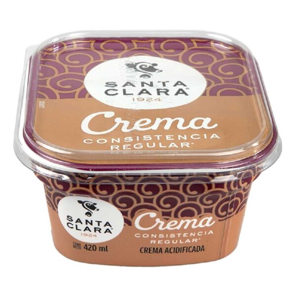 Crema Pasteurizada  Santa clara 420 Ml