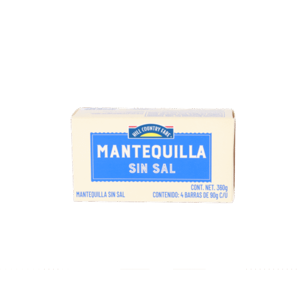 HCF Mantequilla Sin Sal 4 Pack 360 g