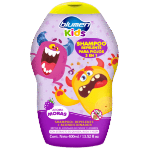Blumen Shampoo Para Niños Antipiojos 2en1 400 Ml