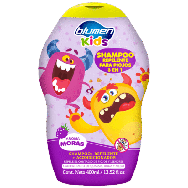 Blumen Shampoo Para Niños Antipiojos 2en1 400 Ml