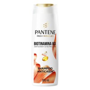 Shampoo Anticaída+ Pantene Biotinamina B3 para Cabello débil 300 ml